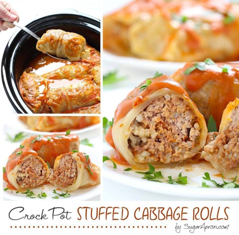 Crock Pot Stuffed Cabbage Rolls 07Recipes