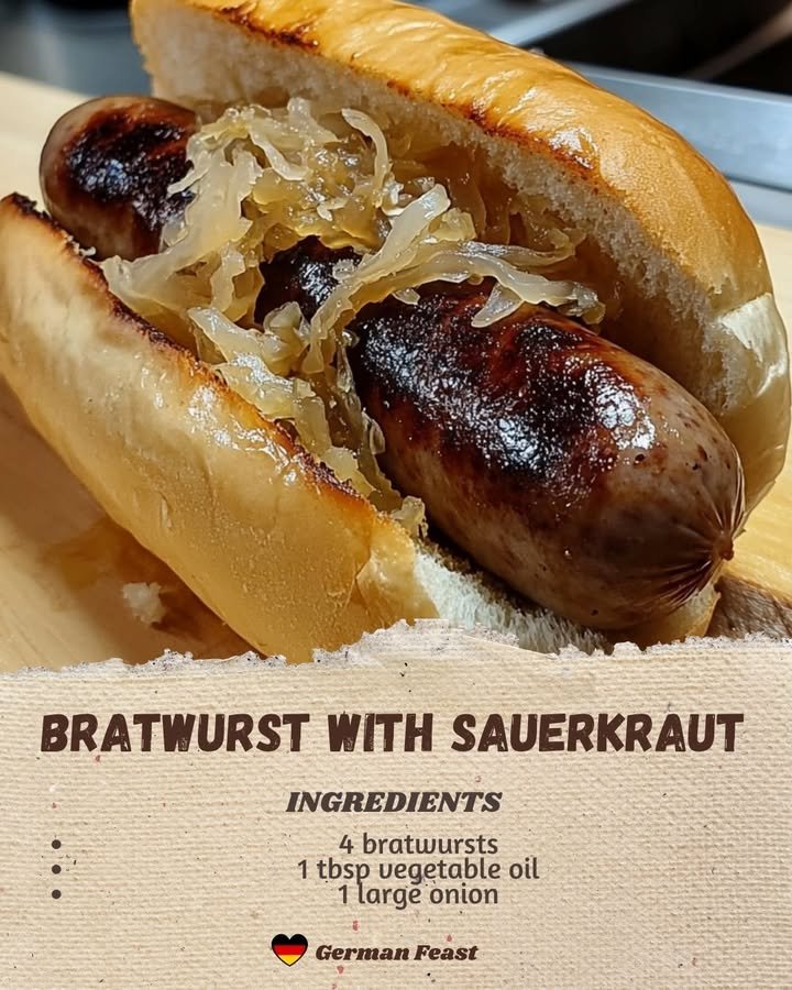 Bratwurst with Sauerkraut